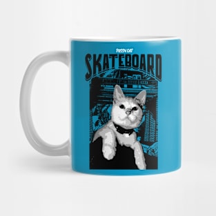 Pussy Cat Skate Board Mug